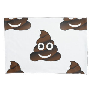 Cojín emoji de poop divertido almohada funda almohada