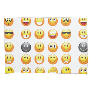 Cojín emojis almohada de cama funda almohada