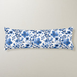 Cojín Encanto floral azul francés
