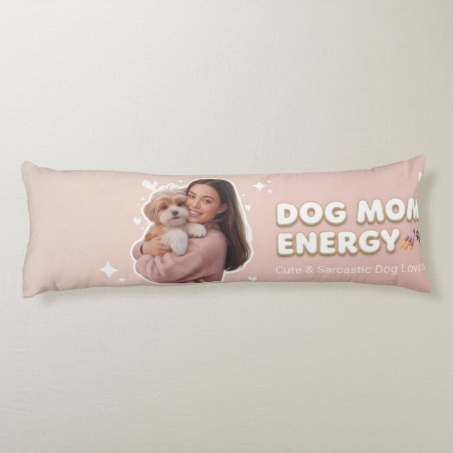 Cojín Energía de Mamá Perruna - diseño de moda para mamá (Reverso)