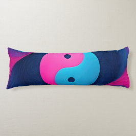 Cojín Equilibrio geométrico: patrón vibrante de Yin Yang