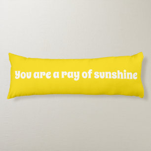 Cojín Eres un rayo de sol, alegre amarillo