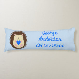 Cojín Erizo Corazón Azul Niño Personalizado
