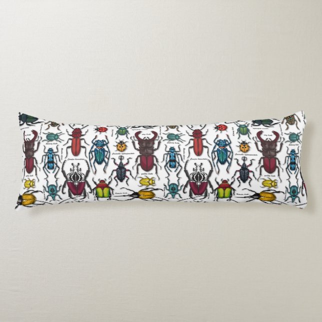 Cojín Escarabajos blancos (Anverso)