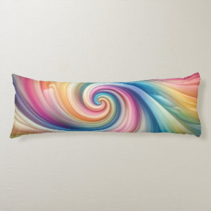 Cojín Espiral arcoiris de Pastel acogedor