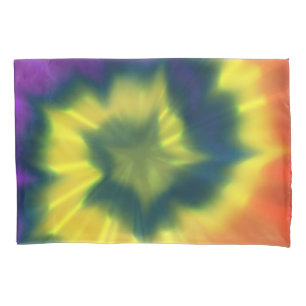 Cojín Espiral del teñido anudado - funda de almohada