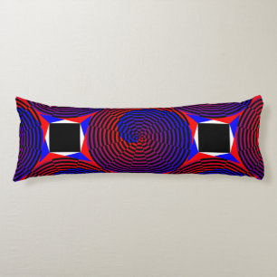 Cojín Espiral roja y azul de Kenneth Yoncich