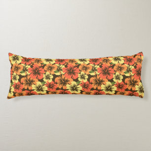 Cojín Estampa de camisa hawaiana floral de hibisco épico