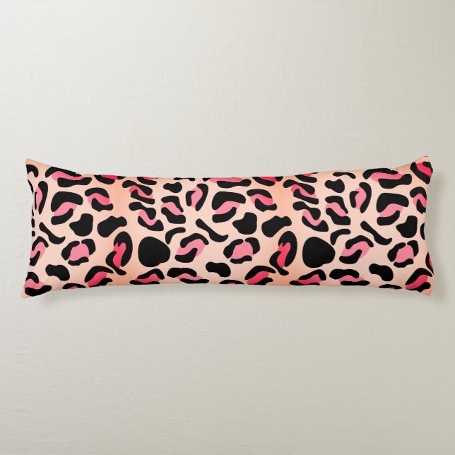 Cojín Estampado Animal de Patrón de Leopardo Moderno (Anverso)