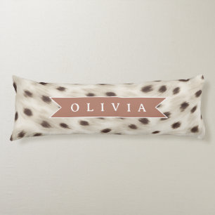 Cojín Estampado de Animal Leopardo Neutral Chic Personal