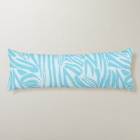 Estampado de cebra azul y blanco en negrita