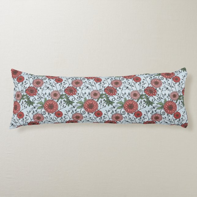 Cojín Estampado de flores 3 (Anverso)