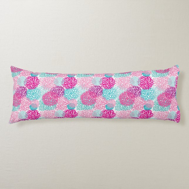 Cojín Estampado de flores brillante 2 (Anverso)