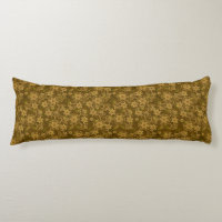 Estampado de flores de oro del vintage