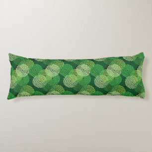 Cojín Estampado de flores verde