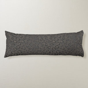Cojín Estampado de guepardo gris negro genial monograma
