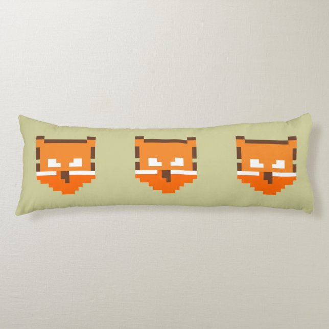 Cojín Estuche para iPhone Funda-Mate de zorro pixelado l (Anverso)