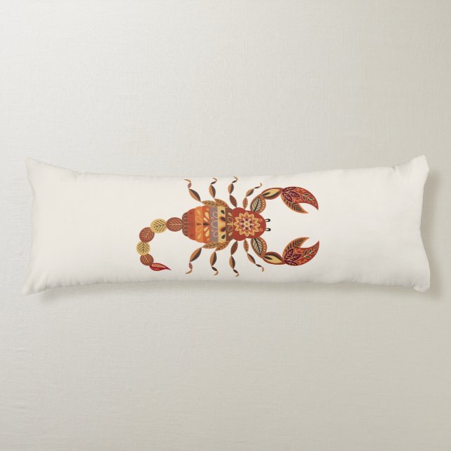 Cojín Ethnic Floral Scorpion (Anverso)