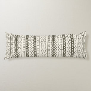 Cojín Faded Fair Isle Knit Watercolor Cabincore negro