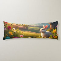 Felices Pascuas en un paisaje primaveral