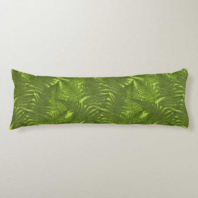 Cojín Fern en verde (Anverso)