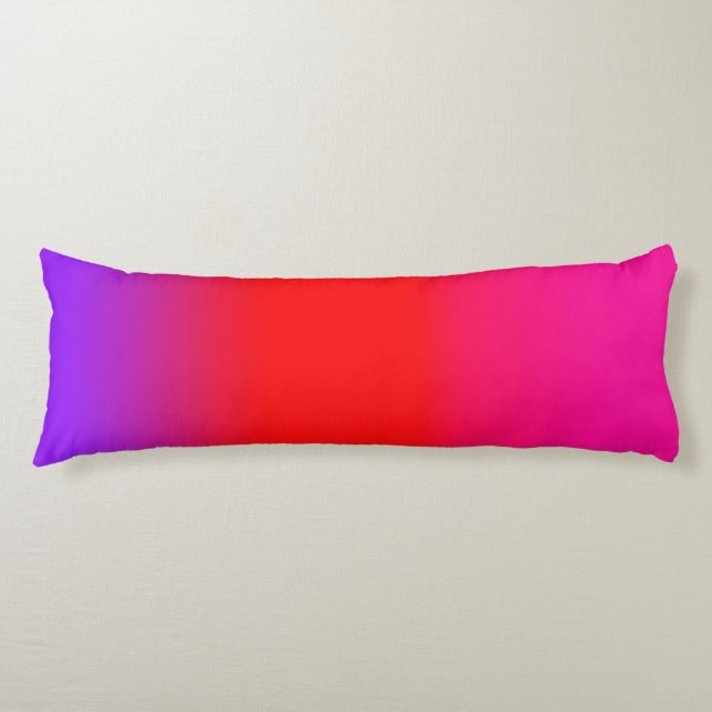 Cojín Festividad Magenta Rojo Morado Ombre (Anverso)