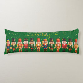 Cojín Festividad moderna de Navidad Green Cute Nutcracke