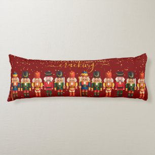 Cojín Festividad moderna de Navidad Red Cute Nutcracker