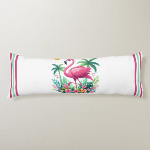 Cojín Flamingo rosa de Florida/Tropical