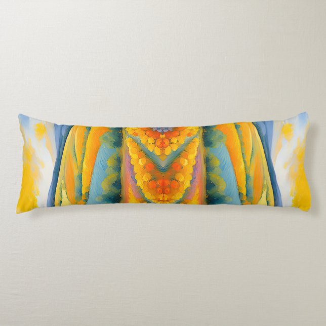 Cojín "Fleurs Tranquilles" Amplia Provenza panorámica (Anverso)