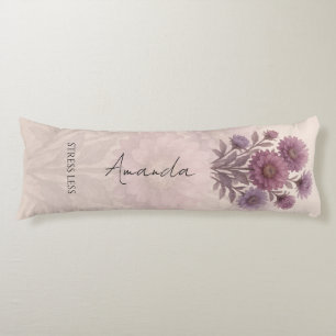 Cojín Flor de Aster Personalizada, Floral Personalizada