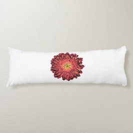 Cojín Flor de margarita roja