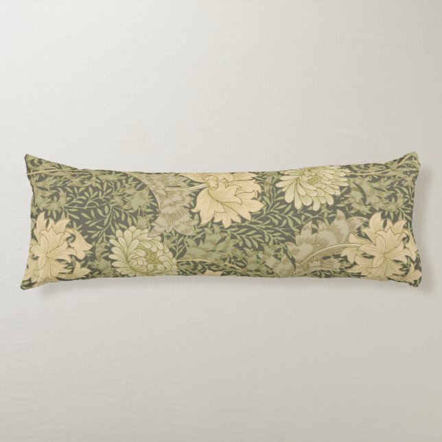 Cojín Flor de Salvia de Crisantemo de William Morris (Anverso)