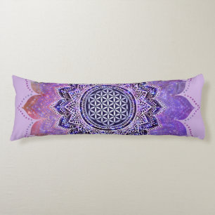 Cojín Flor De Vida - Espacio De Galaxia De Estilo Vintag