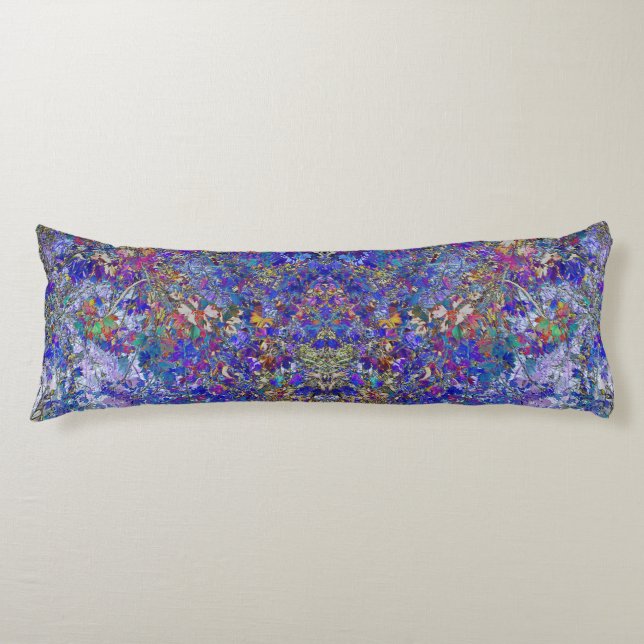Cojín Flor deja árbol Art Meditativo Pillow Cuerpo (Anverso)