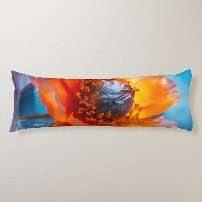 Cojín Flor naranja (Anverso)