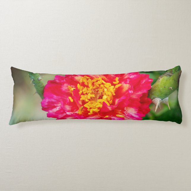 Cojín Flor rosa roja (Anverso)