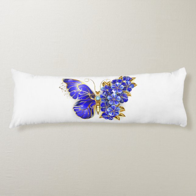 Cojín Flor Sapphire Mariposa (Anverso)