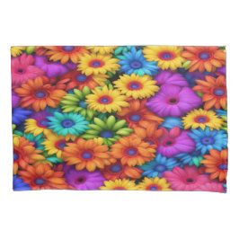 Cojín Floral arcoiris colorida #22 - funda de almohada