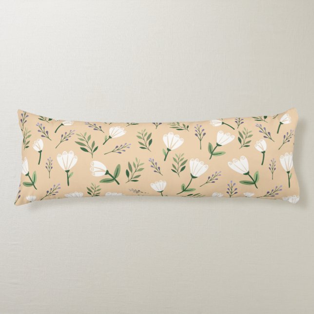 Cojín Floral blanca nórdica (Anverso)