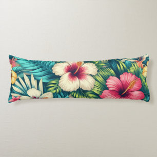 Cojín Floral hawaiano/tropical