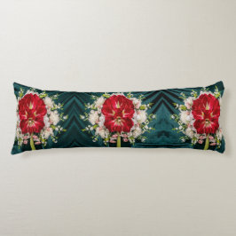 Cojín Floral lujosa Red Amaryllis