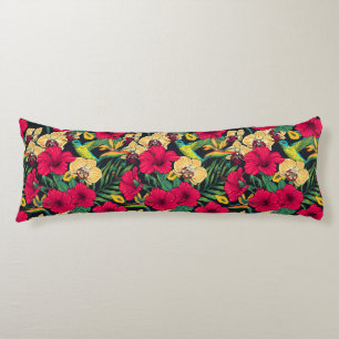 Cojín Florales Tropicales y Colibrí - Botanica de Verano