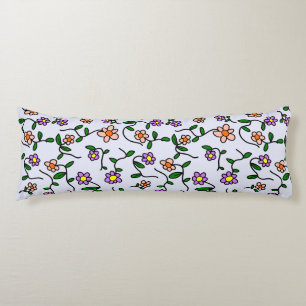Cojín Flores Coloridas, Patrón Floral, Verdor, Boho