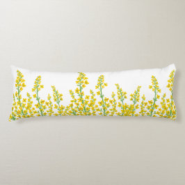 Cojín Flores de citrina amarilla moderna