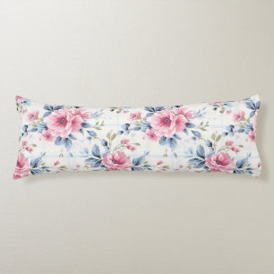 COJÍN FLORES DE COLOR DE AGUA AZUL BLANCO Y DE COLOR PAS