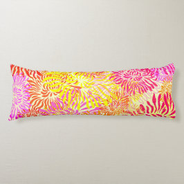 Cojín Flores de primavera brillantes y coloridas