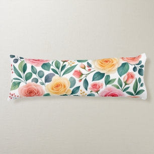 Cojín Flores Pastel Diseño Floral Botánico Vintage Suave