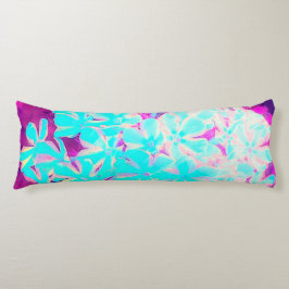 Cojín Flores Phlox de hierbabuena con hierbabuena azul d