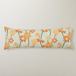 Cojín Flores retro de los años 70 apagadas